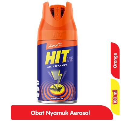 HIT AEROSOL 180 ML OBAT ANTI NYAMUK SEMPROT SPRAY PEMBASMI NYAMUK KEMASAN BARU 180ML