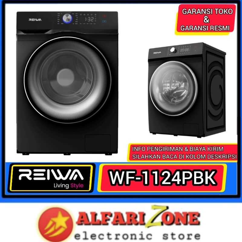 Reiwa WF1124PBK Mesin cuci Front loading 11kg Mesin cuci reiwa WF-1124PBK WF 1124