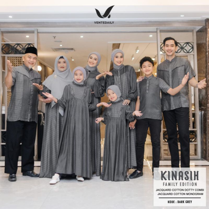 KINASIH Family Set By Ventedaily/ Set Family Premium/ Ventedaily/ Ori Ventedaily/ Dress/ Gamis/ Koko