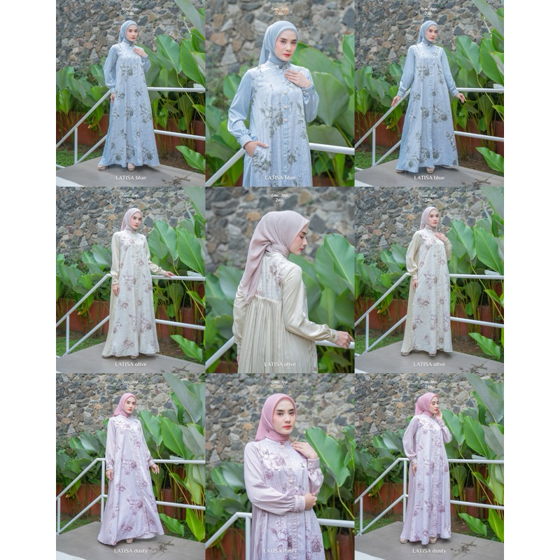 DRESS LATISA BY ZALIFA GAMIS LEBARAN TERBARU