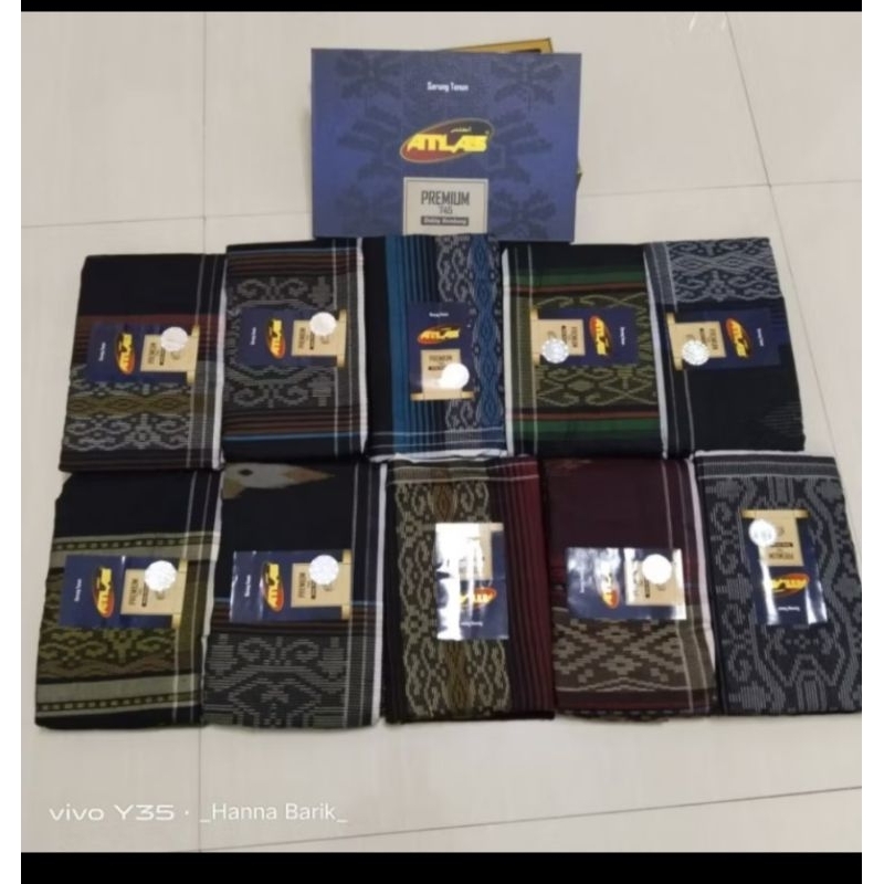 SARUNG ATLAS PREMIUM 745/KAIN SARUNG SONGKET ORI ATLAS