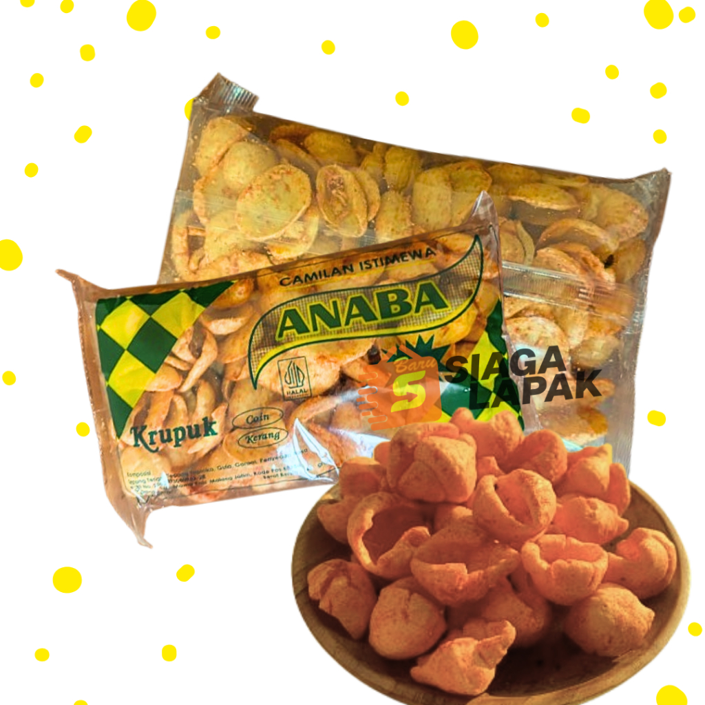 

Snack Koin Kerang Pedas 60gr Pedes Cap Mawar ANABA