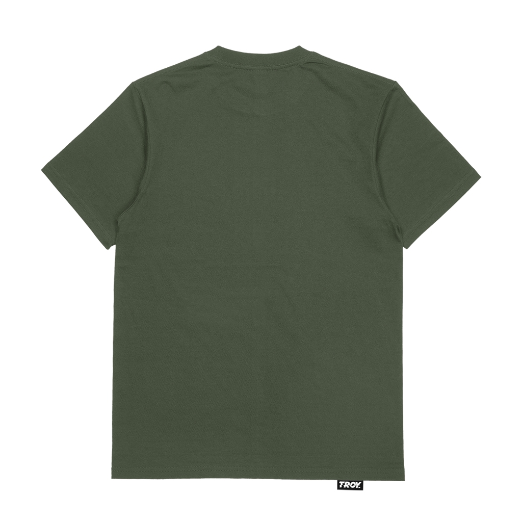 Troy Company Tshirt Army Green Amplifier - Kaos Lengan Pendek Kaos Hijau Army MTD 2937
