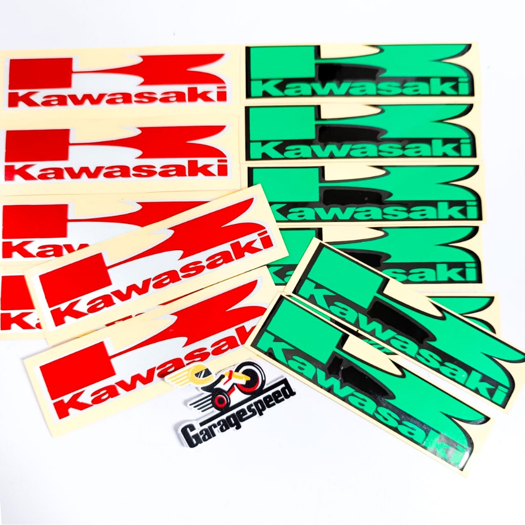 STICKER STIKER LOGO KAWASAKI STIKER PRINT KAWASAKI GLOSSY
