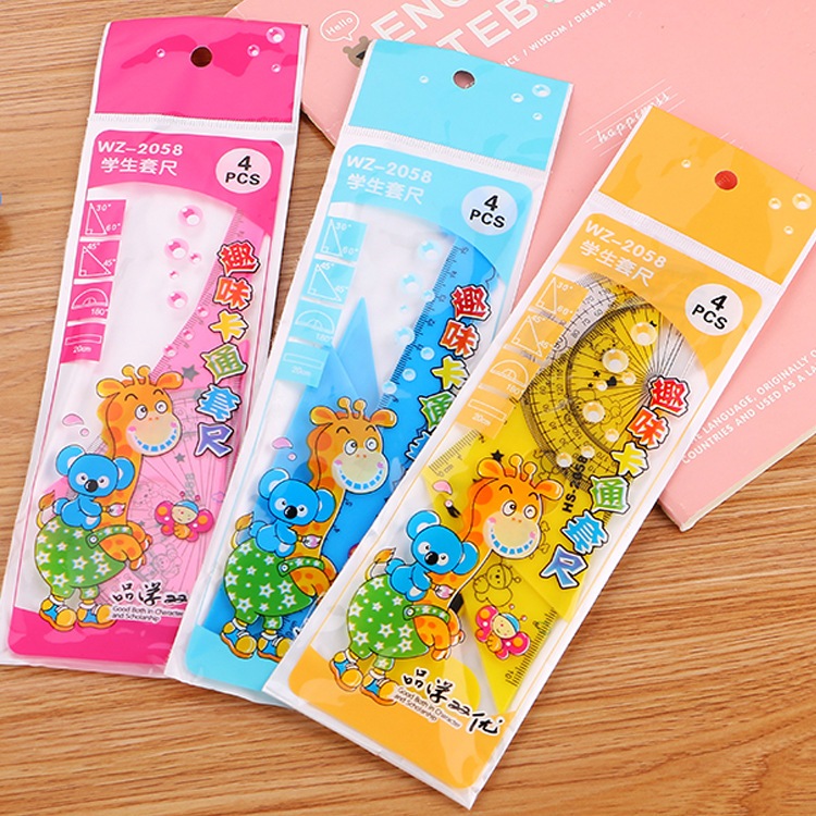 

Penggaris Jerapah Koala Plastik 1 Set 4 Pcs / Ruler Set