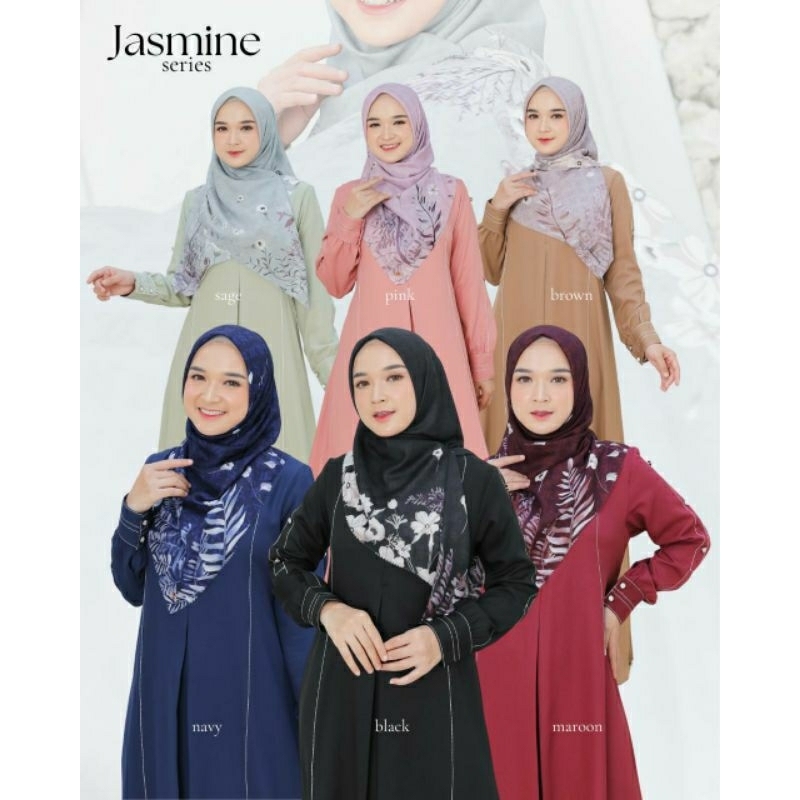 JASMINE SERIES / DRESS JASMINE / GAMIS / FASHION WANITA / FASHION MUSLIM / PAKAIAN MUSLIM WANITA