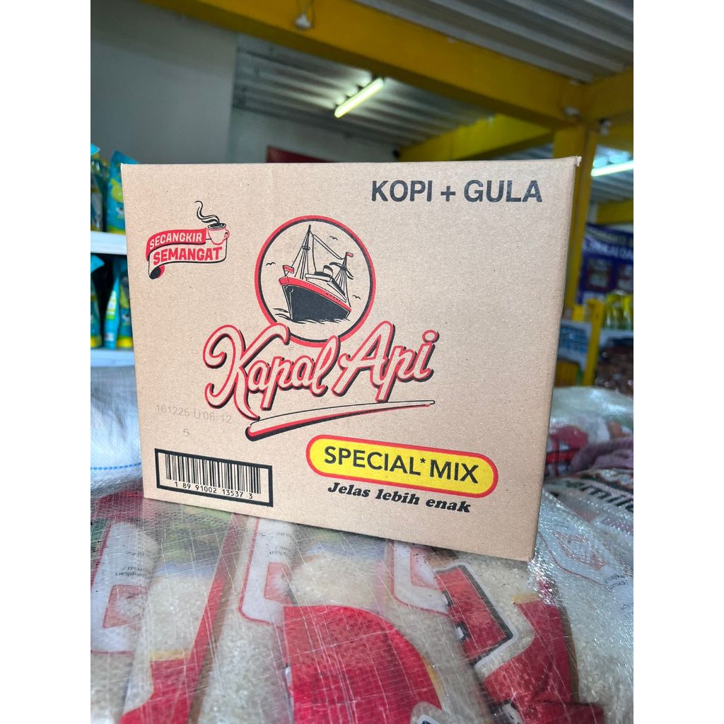 

KOPI KAPAL API SPECIAL MIX 25 gr KOPI ( DUS = 120 pcs )