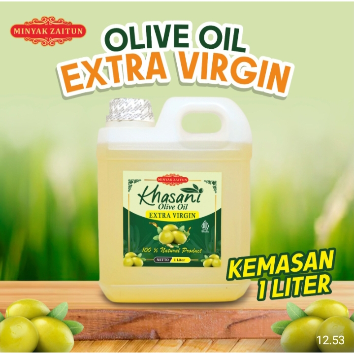 

Olive Oil Extra Virgin Khasani 1 Liter - Minyak Zaitun Kualitas Extra Virgin Premium