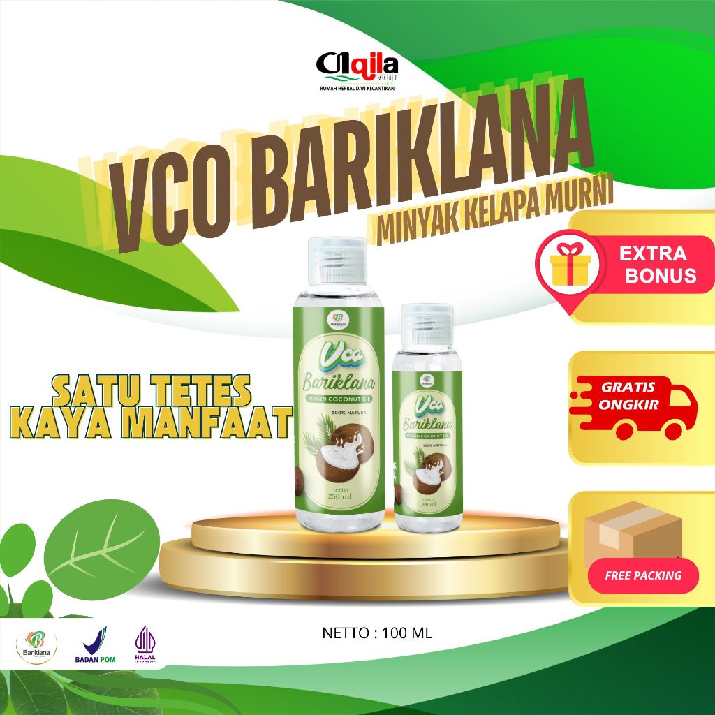 

VCO Bariklana 100ml Grade A Minyak Kelapa Murni