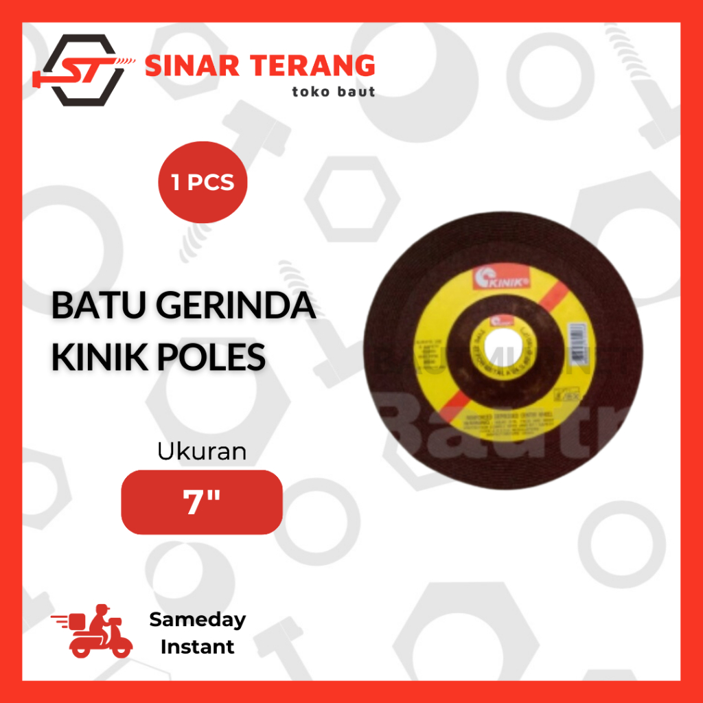 Batu Gerinda KINIK Poles 7" - Batu Gerinda Slep KINIK 180x6