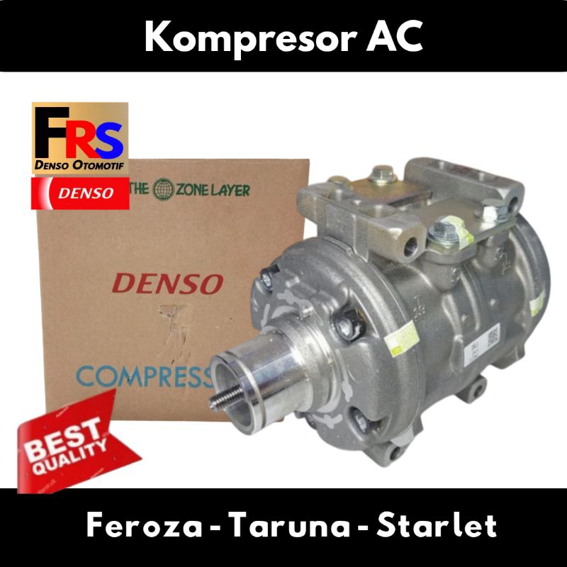 Kompresor Ac Feroza Taruna Starlet 13c Compressor AC Taruna Rocky Feroza Starlet 13c