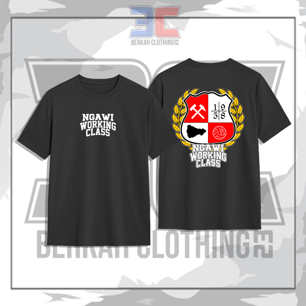 Kaos T-Shirt Ngawi Working Class 1958 // Kaos Suporter Persinga Ngawi Working Class