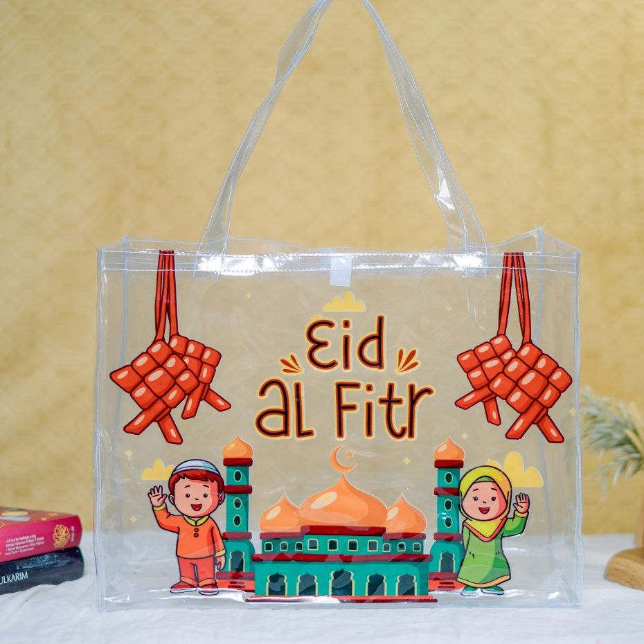 Tas Parcel Lebaran Idul Fitri Tempat Sembako Tas Lebaran Mika Transparan Ready Stock
