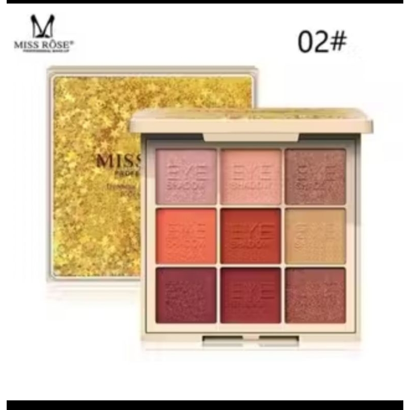 Miss Rose Eyeshadow 9 Warna