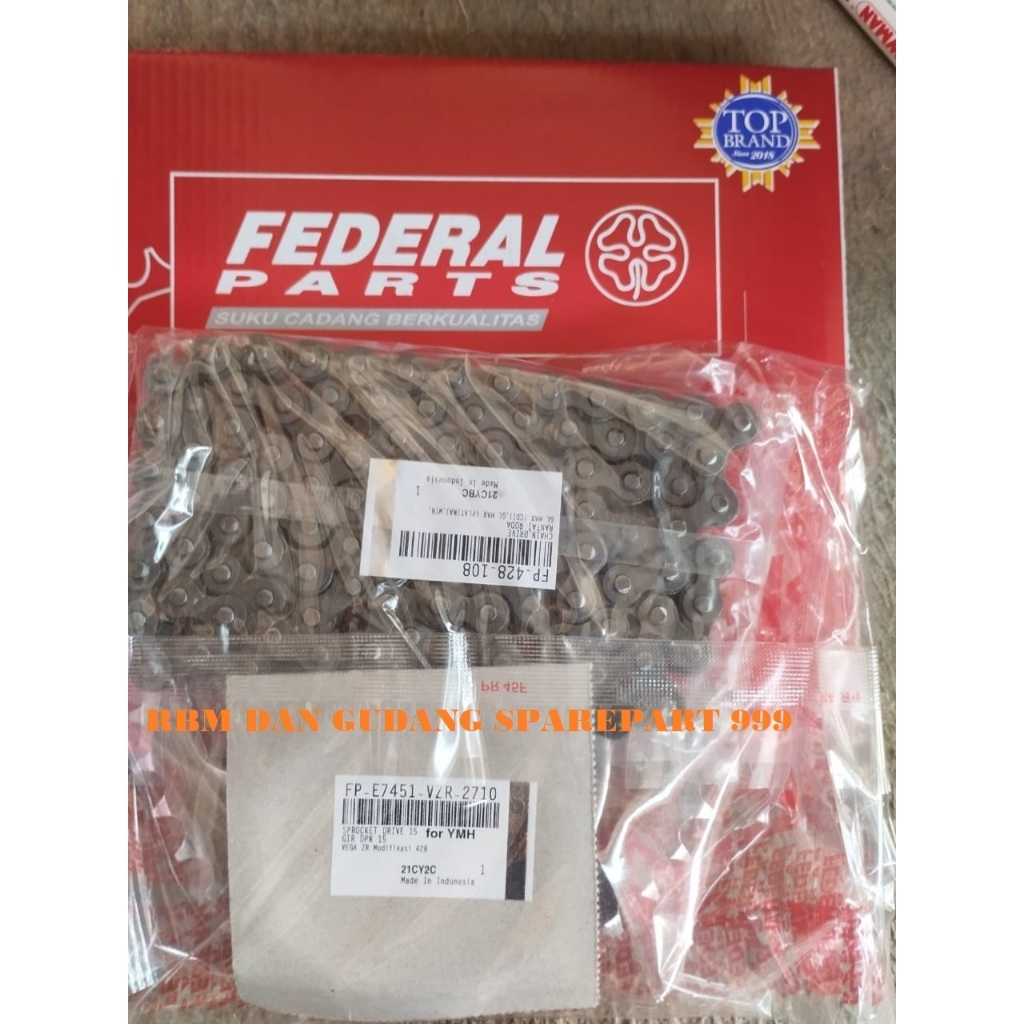 GEAR SET GIR SET YAMAHA VEGA ZR ORIGINAL FEDERAL PARTS VZR