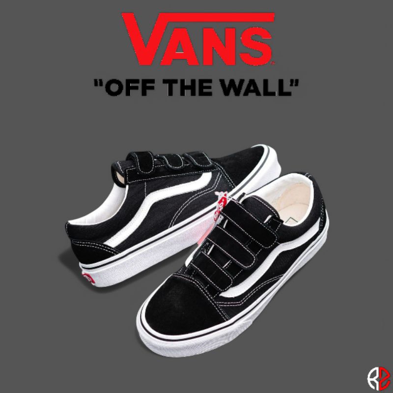 Vans Oldskool Velcro Classic Black White