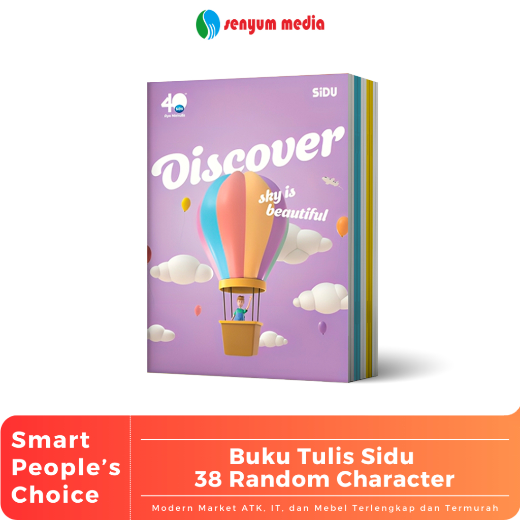 

Buku Tulis Sinar Dunia SIDU 38 Lembar Random Character (1 Pack Isi 10 Buku) (S:PAK)