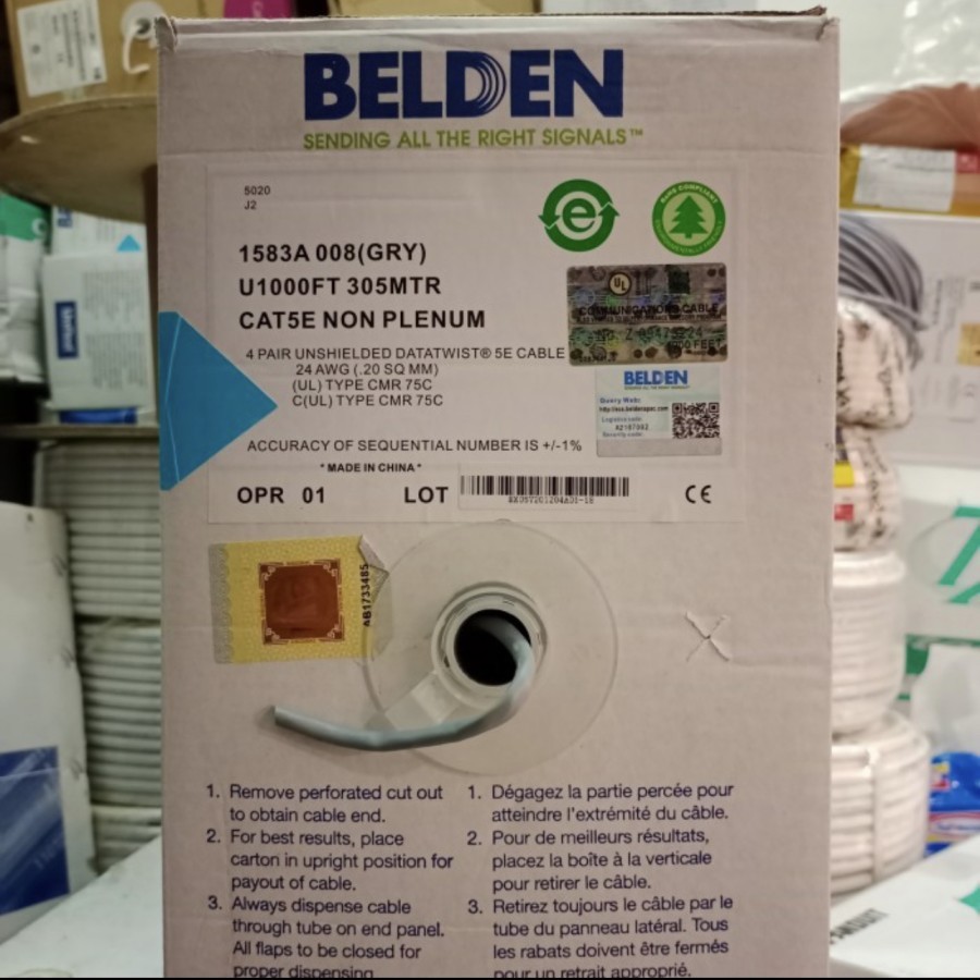 kabel belden cat 5e / kabel data cat 5 belden