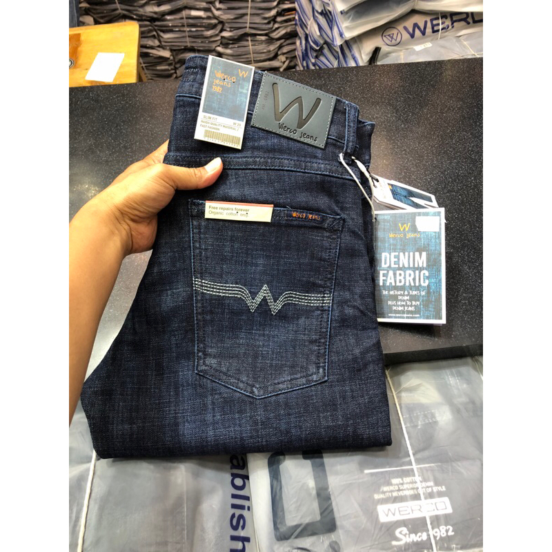 Werco Celana Jeans Panjang Denim Pria // Celana Panjang Slimfit Werco