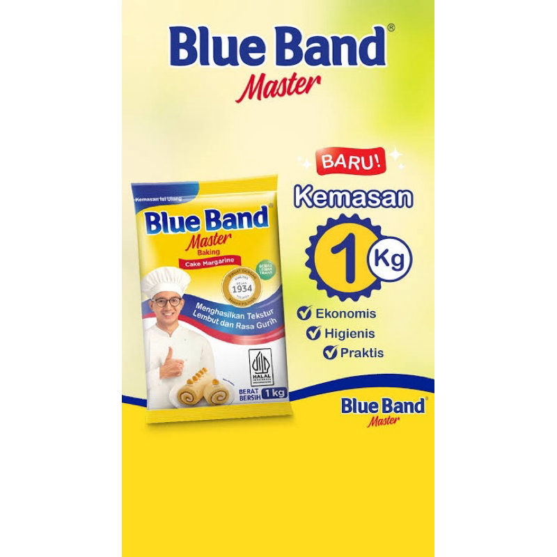 

mentega blue band master kemasan 1 kg