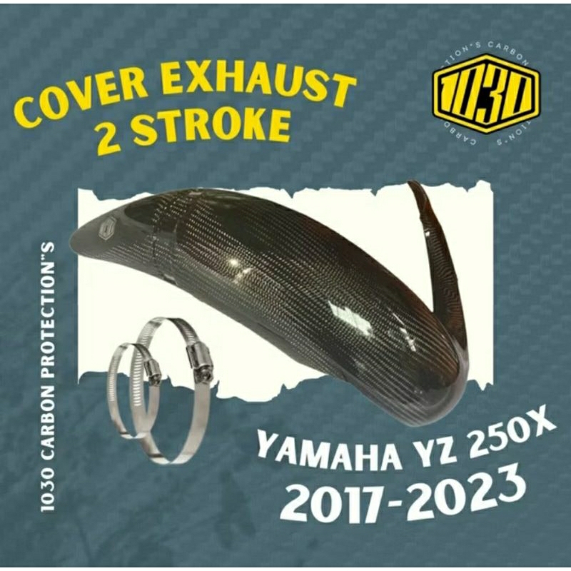 COVER KNALPOT CARBON YZ250X 2017 - 2023