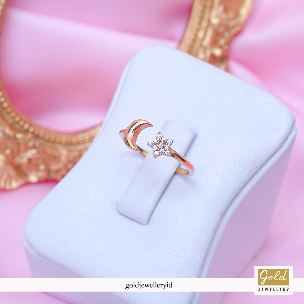 Cincin emas rose 750 17k - PC31012500
