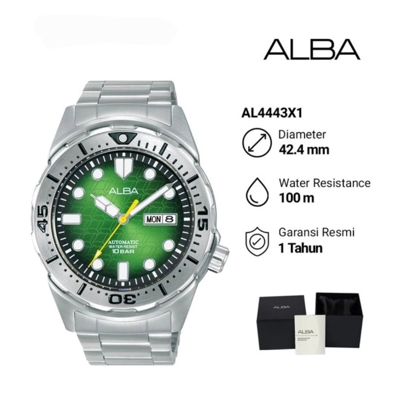 Jam Tangan Pria Alba Automatic AL4443X1 Original Garansi Resmi