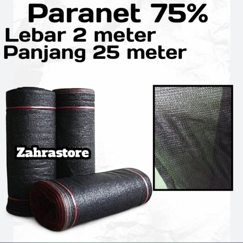 Paranet 75% Lebar 2 meter panjang 25 meter