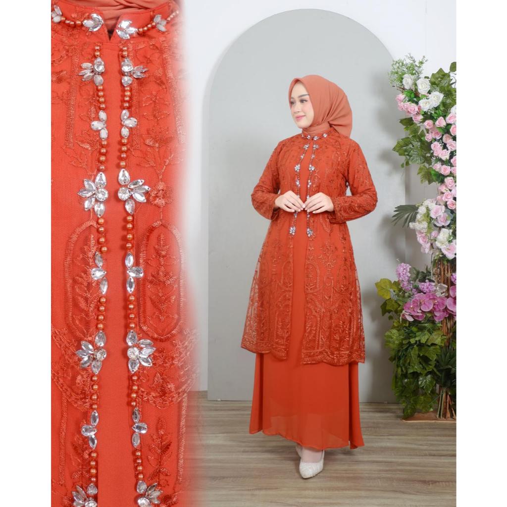 MQ GAMIS YASMIN PAYET MEWAH ORIGINAL//SAVANA DRESS / GAMIS TILLE BORDIR / GAMIS PESTA MODERN / GAMIS