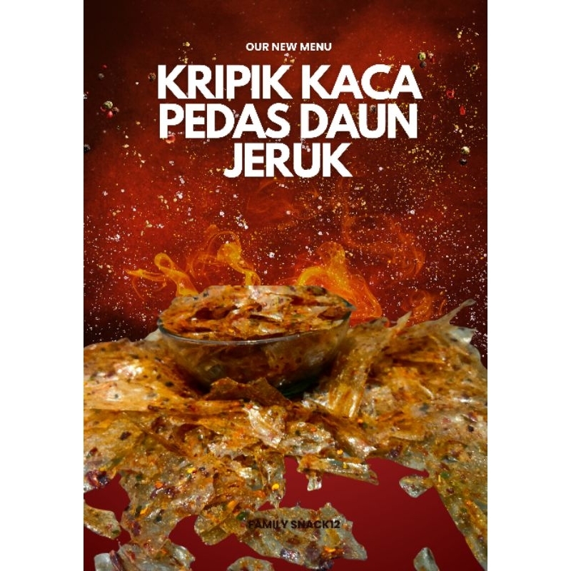 

Kripik Kaca Pedas Daun Jeruk Snack 500gram