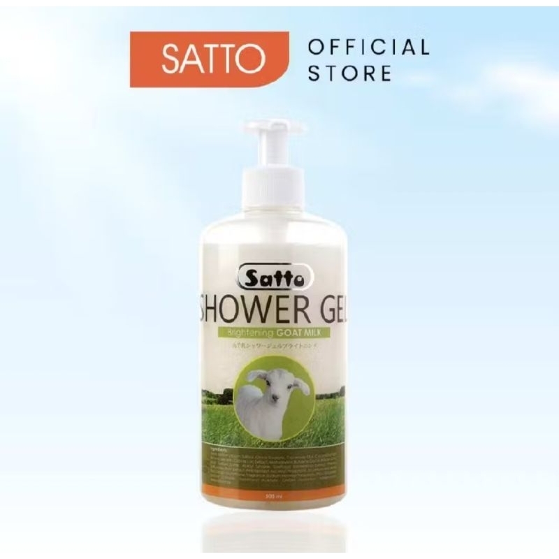 SATTO Shower Gel Brightening Goat Milk 500ml