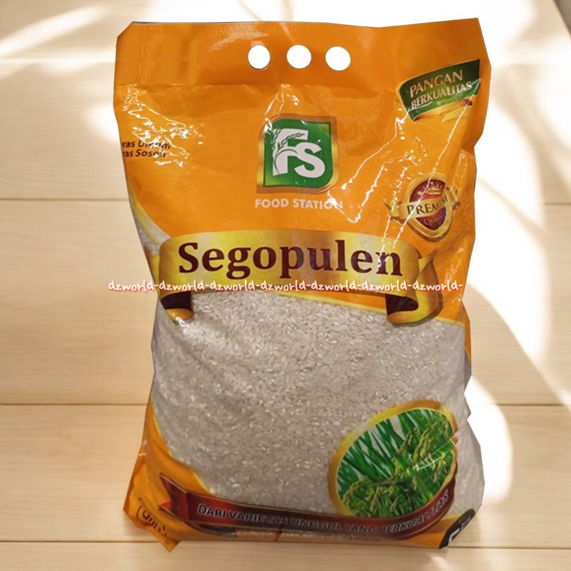 

Food Station Segopulen 5kg Premium Rice Quality Beras Pulen Tidak Menggunakan Pemutih Dan Pengawet