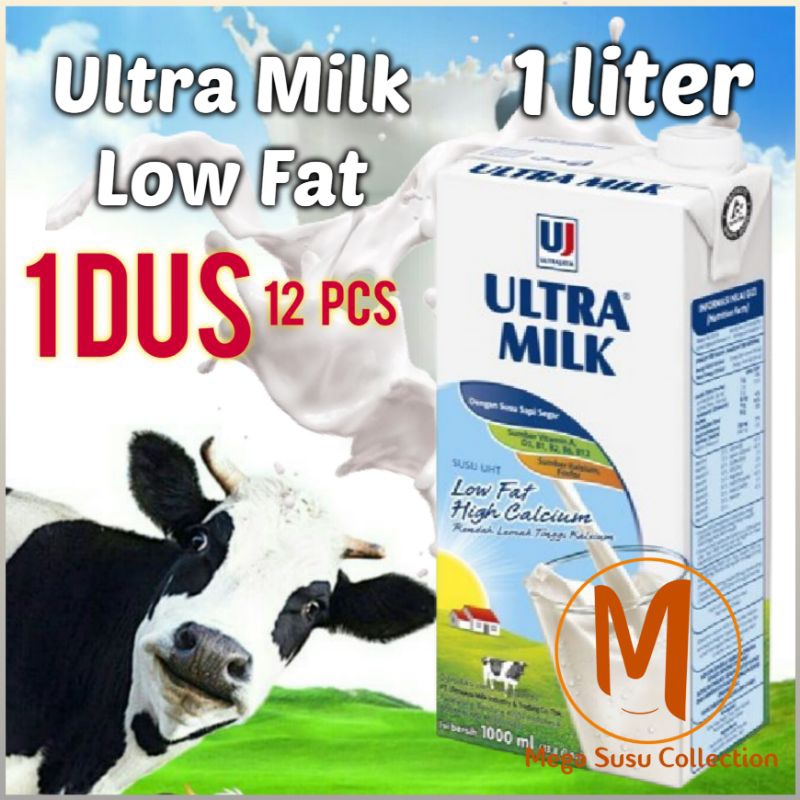 

Ultra Milk Low Fat 1 Liter 12 PCS