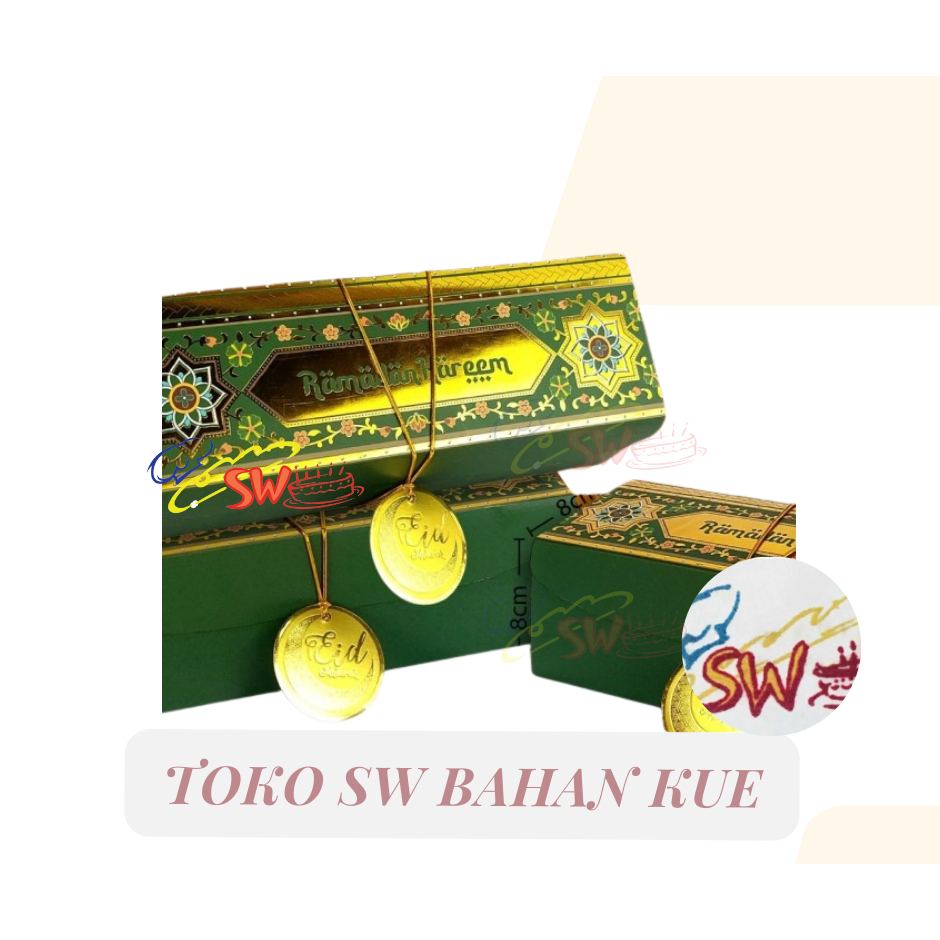 

(PER PCS) BOX SWY HIJAU GOLD / BOX IDUL FITRI