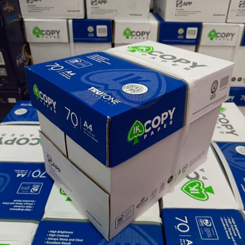 

PROMO KERTAS A4 70 GRAM COPY PAPER 1 DUS ( INSTAN / SAMEDAY )