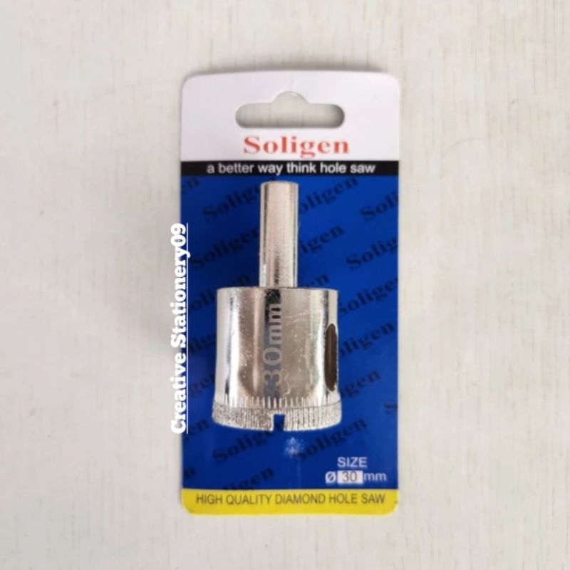 Mata Bor Kaca SOLIGEN 30mm / Mata Bor Kramik Granit 30mm SOLIGEN