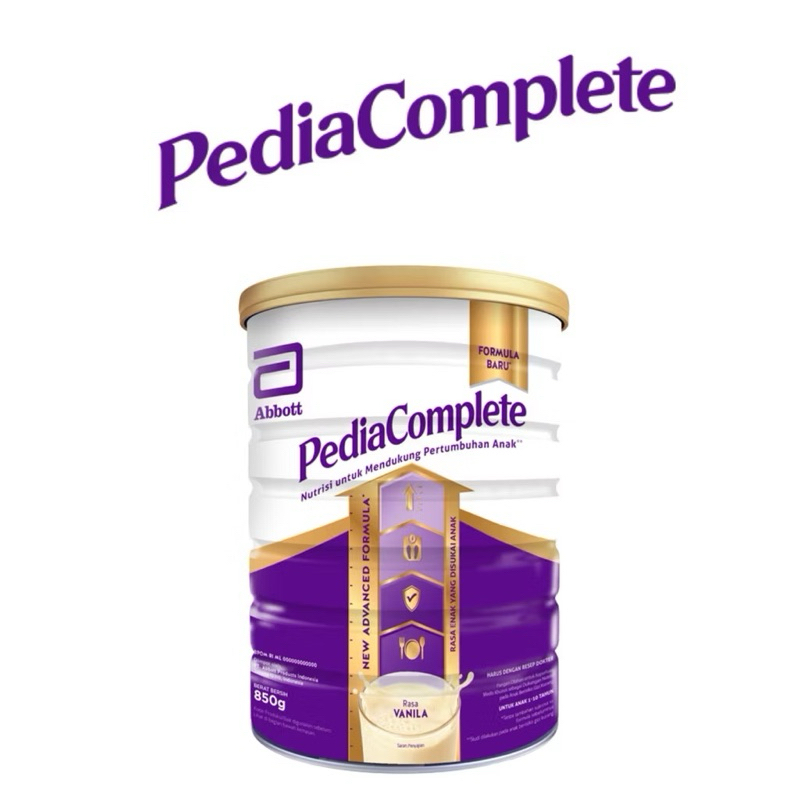 

PEDIASURE COMPLETE PEDIACOMPLETE VANILA 850gr SUSU PERTUMBUHAN/Pediacomplete Vanilla Susu Pertumbuhan Usia 1-10 Tahun (800 Gram)Pediasure Complete 850 gr Vanila PediaComplete Susu Anak nutrisi badan anak lebih sehat dan bergizi/SUSU PENAMBAH BERAT BADAN