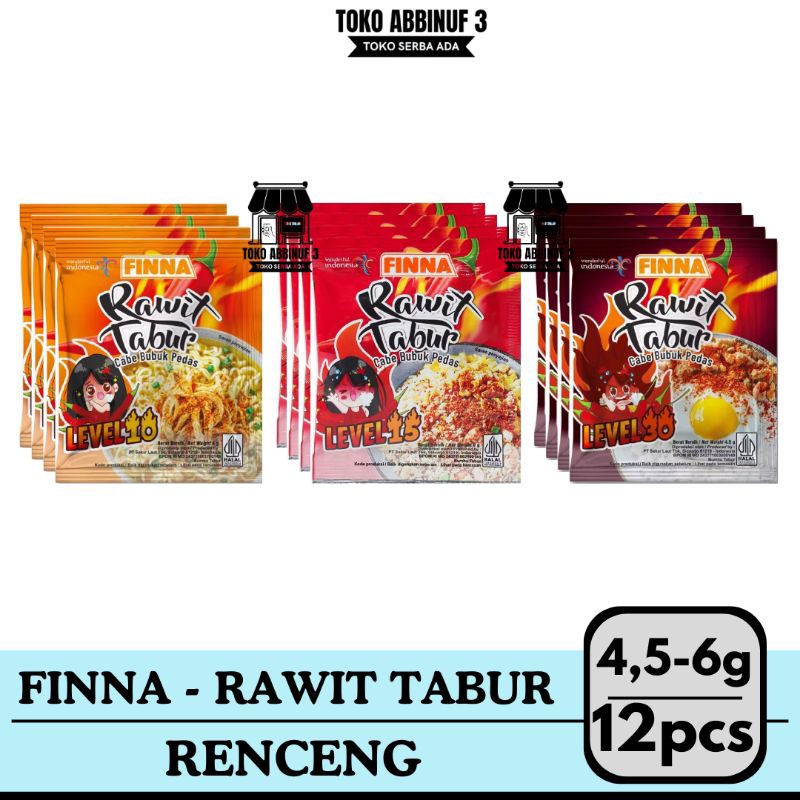 

FINNA RAWIT TABUR LEVEL 10, LEVEL 15, LEVEL 30, 1RENCENG CABE BUBUK