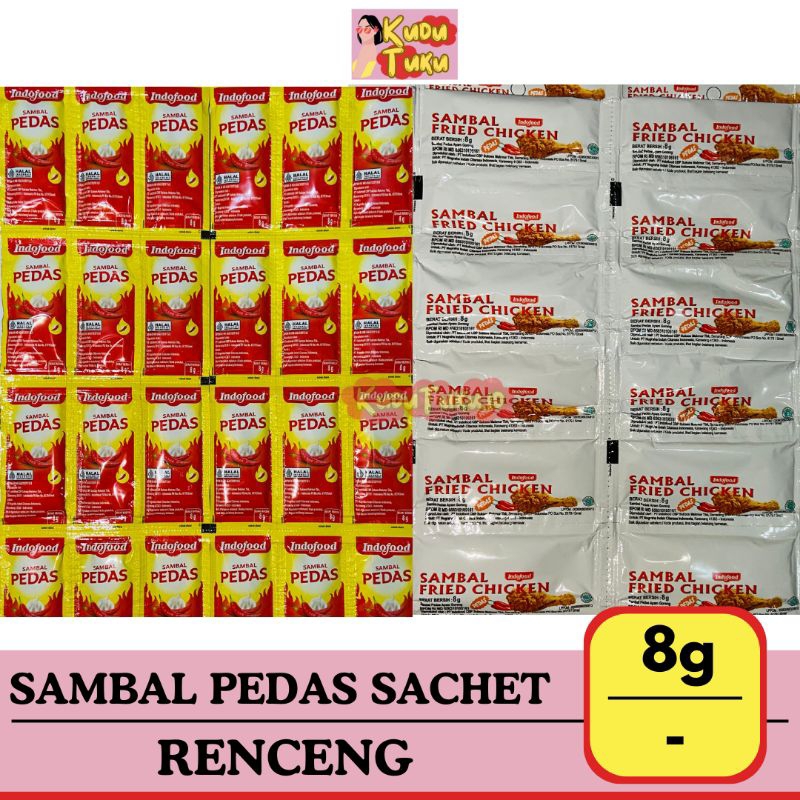 

INDOFOOD - SAUS SAMBAL PEDAS 8g RENCENG - SACHET