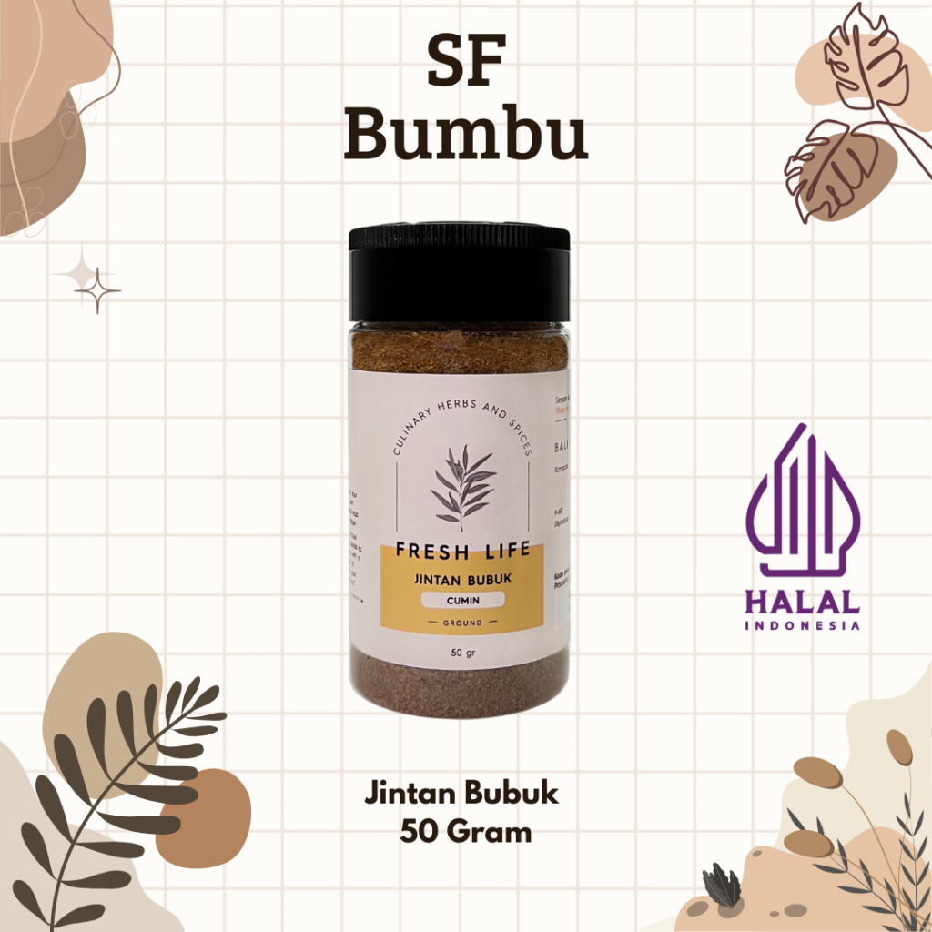 

Fresh Life Jintan Bubuk 50 Gram, Cumin Powder 50 Gram, Cumin Ground