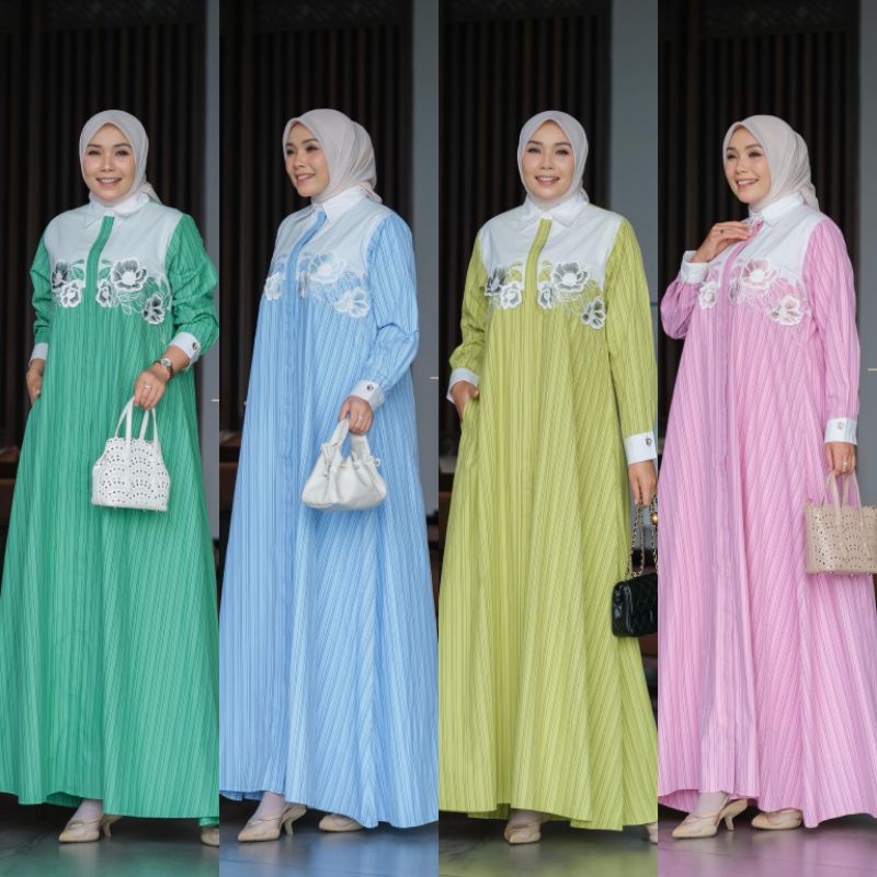 Lunara dress gamis terbaru premium original by D'lovera