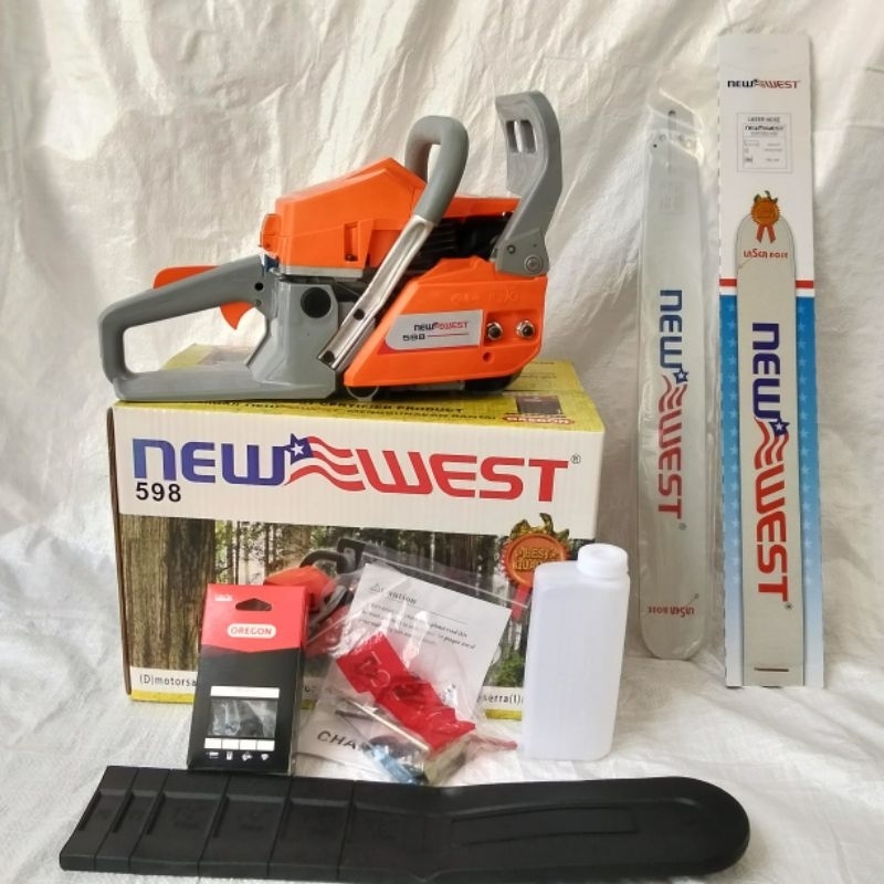 TERMURAH CHAINSAW/MESIN PEMOTONG KAYU 598 NEW WEST BAR 22 NEW WEST ORIGINAL