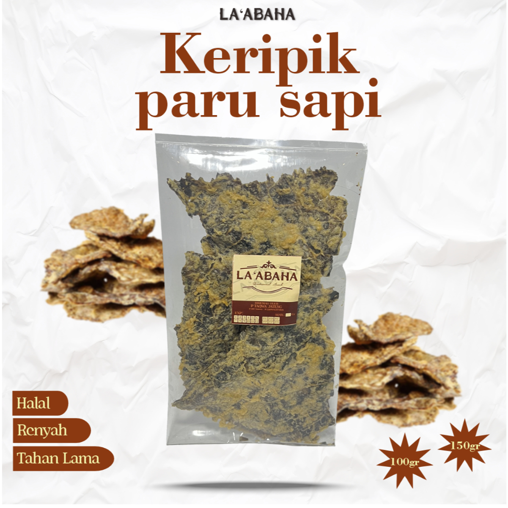 

Keripik Paru Sapi Asli / Keripik Paru Premium Paru Goreng Kering Halal