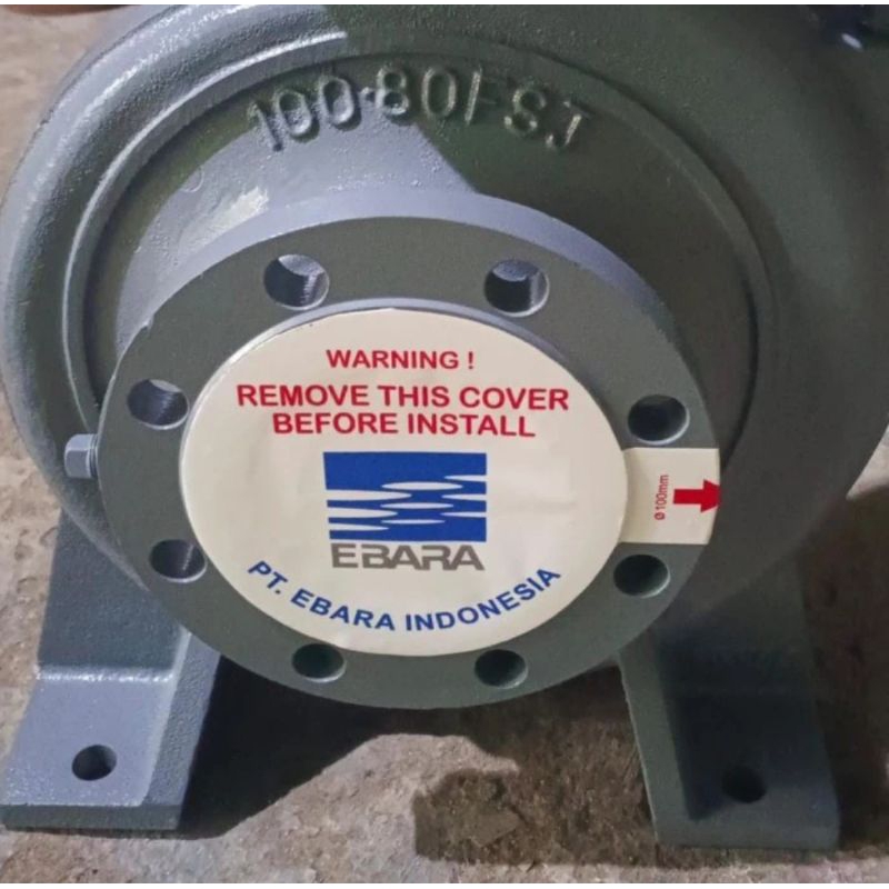 Pompa ebara 100x80 fsja centrifugal mechanical seal termurah