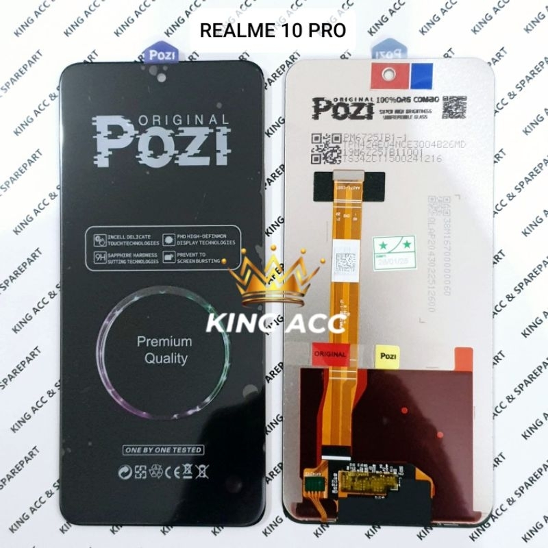 POZI LCD TOUCHSCREEN OPP REALME 10 PRO BLACK  POZI
