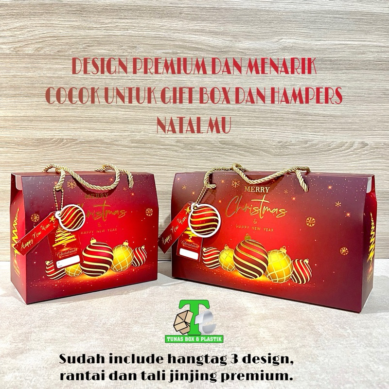 

Dus Tenteng Natal muat 2 - 3 jar | Gable Box Edisi Merry Christmas | Box Kue Bolu Gulung | Dus Jar Natal isi 2 jar / 3 Jar | Box Hampers Christmas | Dus Jinjing Natal | Hadiah Natal | Kotak Kado Natal | Christmas Gift Box Merry Christmas | Parcel Natal