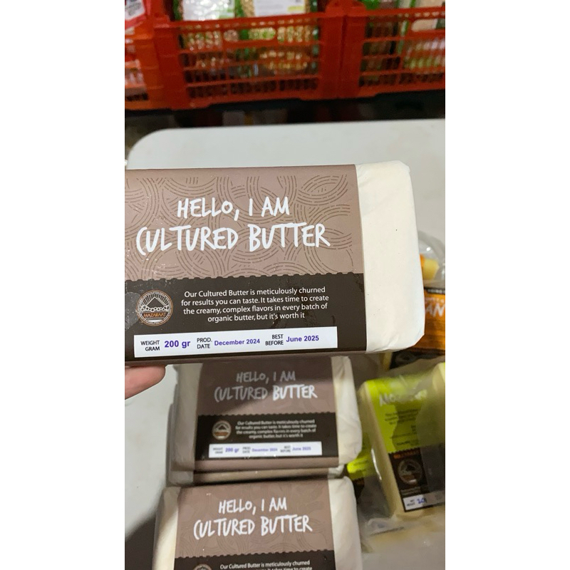 

MAZARAAT CULTURED BUTTER 200GR - MENTEGA BUTTER GRASS FED ORGANIK