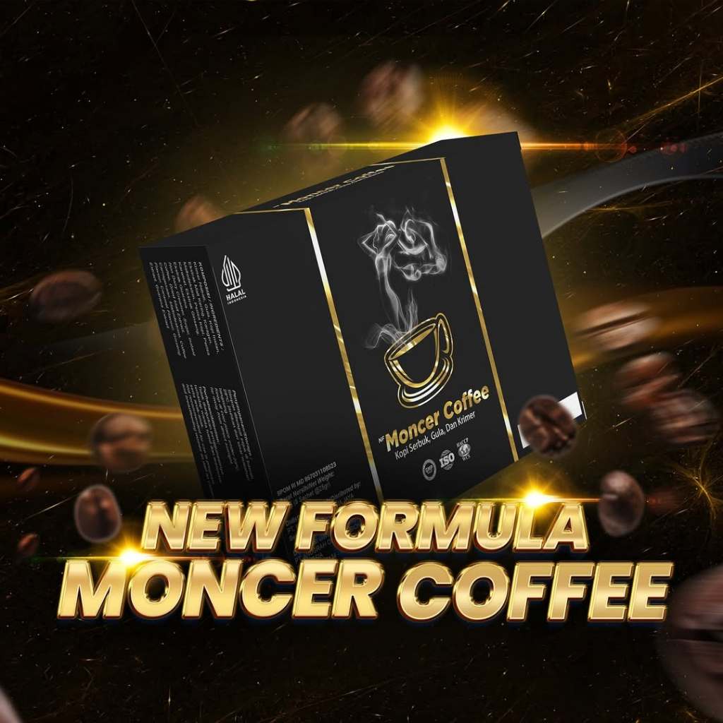 

NF Moncer Coffee Kopi 1 Box 8 Sachet Tahan Lama Penambah Stamina Tahan Lama Pria Tanpa Efek Samping Kopi Seduh 3in1 Halal & BPOM