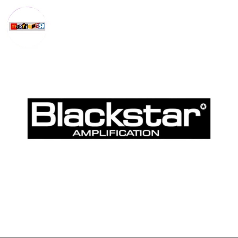 

sticker Blackstar amplification logo stiker