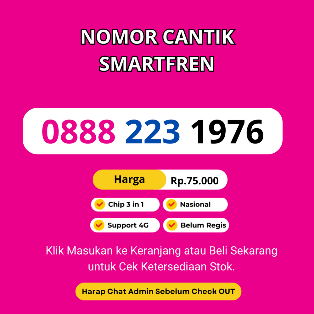 Nomor Cantik Smartfren Murah Rapi Seri Tahun Lahir - Kartu Perdana Cantik Smartfren 11 Digit Support